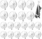 Window Suction Cups with Hooks - Reusable Suction Cup Hangers,Home Organization for Desk Toilet Doors RV Kitchen Car Camping Tile Bathroom Outdoor Home