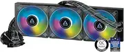 ARCTIC Liquid Freezer II 420 A-RGB - Multi-Compatible All-in-One CPU AIO Water Cooler with A-RGB, Efficient PWM-Controlled Pump, Fan Speed: 200-1900 RPM, LGA1700 Compatible - Black
