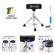 Drum Stool Throne Set for Kids Teens Adults, Drum Seat Chair Height Adjustabl...