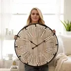 EMAX HOME Large Wall Clock â€“30 in Farmhouse Wall Clock -Extra Large 30 inch W