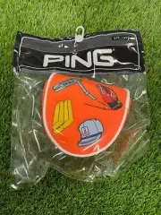 PING Decal Orange Mallet Putter Headcover - Brand New!