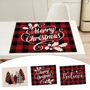 Christmas Holiday Decoration Placemat Christmas Placemat Home Kitchen Insulated