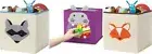 Toy Storage Box Cube Kids Canvas Collapsible 10 x 10 x 10 - Animal Collection