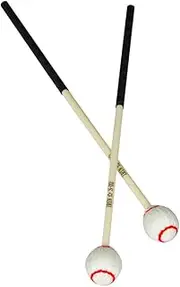 GLSTOY 1 Pair Marimba Mallets Drum Stick Accessories for Tongue Drum Hand Pan Musical Performance Durable Woolen Yarn Material Comfortable Grip Smooth Surface