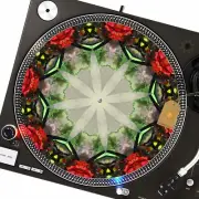 Organic Watercolor Slipmat Turntable 12" for DJ Vinyl LP Audiophile