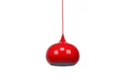 Mini Kirby Inverted Bowl Metal Pendant Light Lamp - Flame Red.