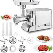 Flora 3400W Heavy Duty Electric Meat Grinder - Residential Kitchen Mincer Machine with Sausage Stuffer, Kibbeh Maker and 3 Cutting Plates, Multi-Function, 18 Months Warranty (FL-MGM-GH700)