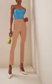 [Alex Perry] Dallin Stretch-Crepe Cropped Pants