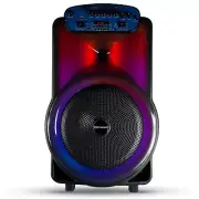Emerson Portable Bluetooth 12" Party Speaker with Flame Lighting and Mic Input