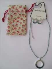 Croft & Barrow Necklace and Earings NICKEL FREE + flowered bag