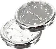 ULTECHNOVO 1set Car Clock Car Dash Clock Car Decor Automobile Clock Clocks Stick on Clock Pendant Clock for Accessories for Interior Car Dashboard Clock Car Digital Clock 2pcs
