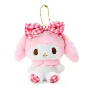 Sanrio Japan Gingham Angel My Melody Keychain Plush Brand New with Tag NWT