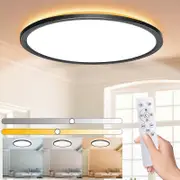 Tsim 30W 3000LM Dimmable LED Ceiling Light, Ceiling Light Fixture with Remote Control, Round Ceiling Lighting, Ceiling Light for Bathroom Bedroom L...