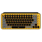 Logitech POP Keys Wireless Mechanical Keyboard with Emoji Keys (Blast Yellow)
