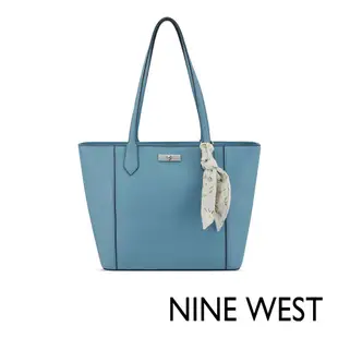 NINE WEST HARMON 梯型手提托特包-藍色(537022)