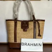 Brahmin Medium Asher Caramel Jardim Collection Tote Shoulder Bag NWT