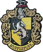 [Ata-Boy] Harry Potter Hufflepuff House Crest Officially Licensed Patch, Pin and More!