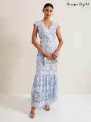 Phase Eight Blue Blanche Maxi Dress (B47680) | $690
