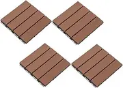 Interlocking Deck Tiles for Patio Lightweight Plastic Flooring Easy DIY Installation Suitable for Balcony