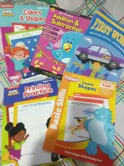 Pre K Homeschool Workbooks Addition, First Words, Printing, Colors & Shapes