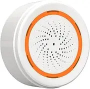 Home Security System, Smart Siren Alarm 90db 8 Sounds App Controlled Wireless Alarm with Sound and Light Alarm for Home Security/Intrusion/Burglar Alarm, No Hub Required (ZigBee)