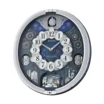 【SEIKO 精工】QXM379S 皇家慶典 繽紛 水晶 旋轉鐘盤 音樂掛鐘 時鐘