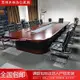 廠家直銷會議桌實木皮大型政府油漆長橢圓形高檔辦公會議桌椅組合