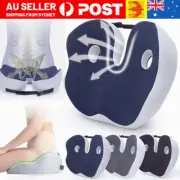 Orthopaedic-Memory Foam Seat Cushion Support Back Pain Chair Pillow Car Coccyx