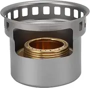 Gugxiom Mini Camping Stove Portable Alcohol Stove Alcohol,Alcohol Stove Ventilation Hollow Bracket,Portable Backpacking Stove for Camping Hiking Picnic (Gray)
