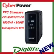 CyberPower PFC Sinewave 1500VA/900W (10A) Tower UPS LCD,6xOutlets CP1500EPFCLCD