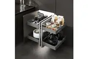 HIGOLD Shearer PRO Show Hand Magic Corner II Pull Out Kitchen Storage - Fits 900mm Blind Corner
