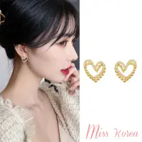 在飛比找momo購物網優惠-【MISS KOREA】韓國設計925銀針甜美氣泡微鑲美鑽雙