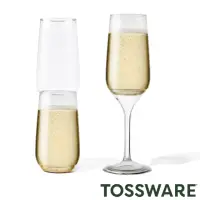 在飛比找momo購物網優惠-【TOSSWARE】氣泡酒杯6oz 含可拆杯腳 3入組(香檳