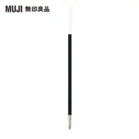 在飛比找momo購物網優惠-【MUJI 無印良品】透明管原子筆筆芯2號/黑0.7mm