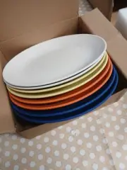 Wheat Straw Plates 4 Colors, 2 Of Each Color