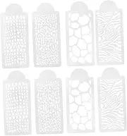 COHEALI 2 Sets Cake Lace Mold Animal Templates Printing Templates Texture Animal Stencils Leopard Print Cake Decoration Stencils Decorating Paw Environmental Protection Pet White