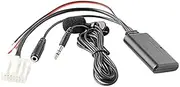 Aswalling Car Bluetooth 5.0 Aux Cable Microphone Handsfree Mobile Phone Free Calling Adapter for 2 3 5 6 MX5 RX8 CX7