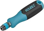 HAZET Bit Holder 811BH 1/4" Hex 132.5mm Length Bayonet Lock Non-Slip 3 Component Handle for High Power Transmission for Manual and Machine Operation