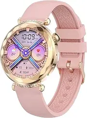 [Generic] Women Smart Watch Fitness Tracker Answer/Make Calls,Voice Assistant,SOS,NFC,Password Unlocking,Women's Safe Period Menstrual Cycle Management100+Sports Modes,Fitness Watch Compatible with Android iOS