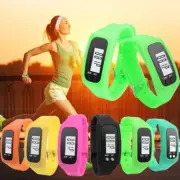 Digital LCD Pedometer Watch Run Step Walking Distance Calorie Counter Watch