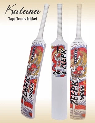 Cricket Bat for Tape Tennis Ball 4.7 Wide Blade Light Weight Dragon Color Cane