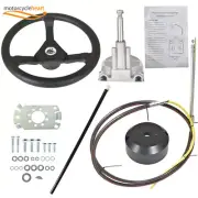 10FT SS13710 Boat Cable With Wheel For Marine Engine Turbine Steering System