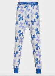 NEW PETER ALEXANDER MENS BALLOON DOG WAFFLE LONG JOHNS PJ PANTS L GREY RRP$89.95