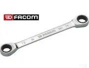 Facom 64 Series Low Profile Double End Ratcheting Ring Spanner AF 5/8" x 11/16"