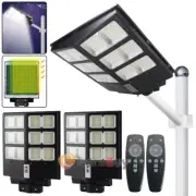 1/2PK 600W LED Solar Floodlight Street Lights Outdoor Waterproof Remote Control