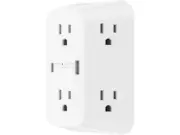 Belkin 6-Outlet Surge Protector Power Strip, Wall-Mountable with 6 AC Outlets,