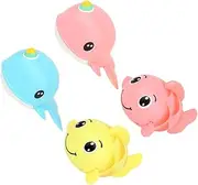 TOYANDONA 4pcs Bath Toys Bathtub for Wind up Toy Bath Tub Kid Toy Wind up Bath Toy Toys for Bathtubs Bath Toy Tub Toys for Whale Bath Toy Vinyl