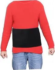 Breathable Elastic Waist Support Belt for Fitness Lumbar Brace Strap Comfortable Back Support for Men and Women Black