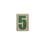 Maxpedition NUM5 Number 5 Morale Patch - 0.84" x 1.18"