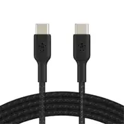 Belkin Braided USB-C Cable - 1m - Black [CAB004BT1MBK]